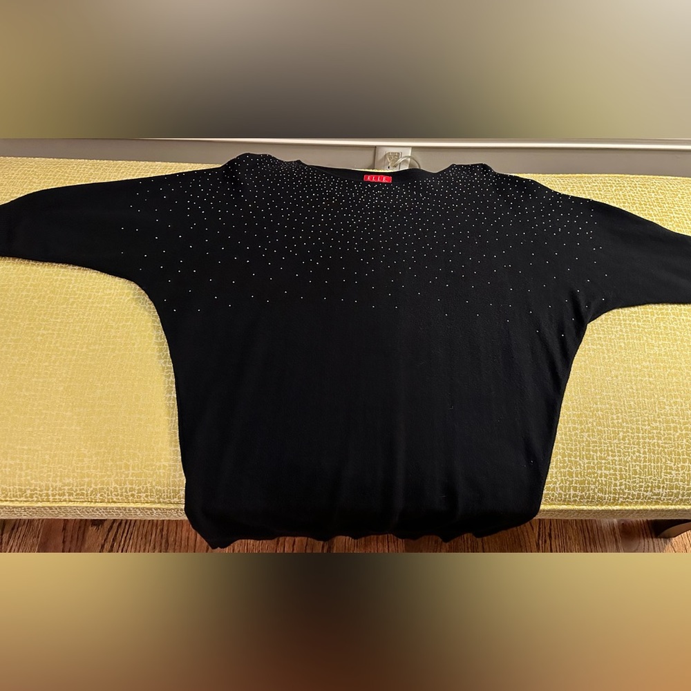 Elle Black Beaded Sweater - Picture 4 of 8